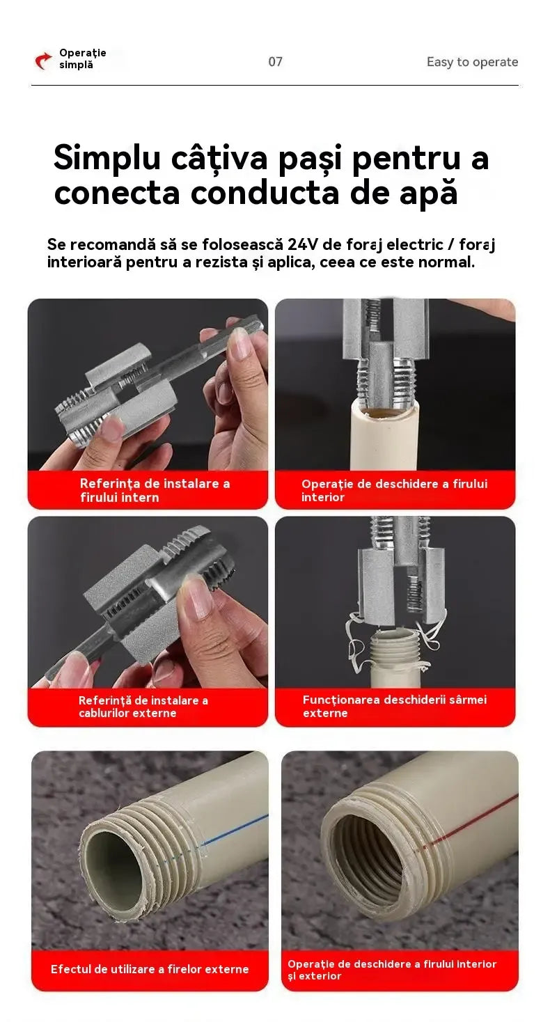 Dispozitiv profesional pentru filet interior și exterior