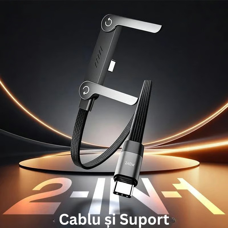 Cablu Încărcare cu Suport Integrat 240W