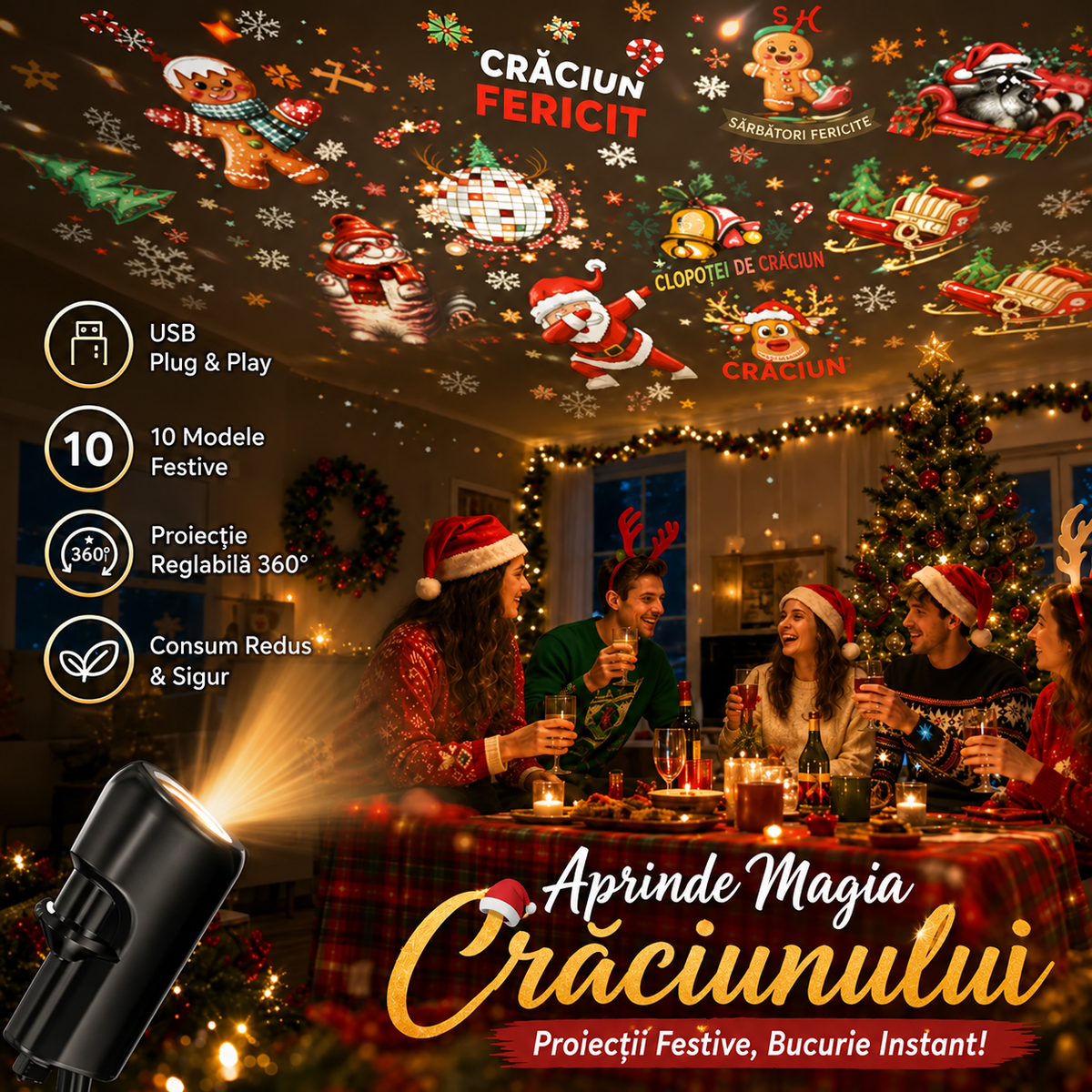 Proiector Magia de Crăciun™