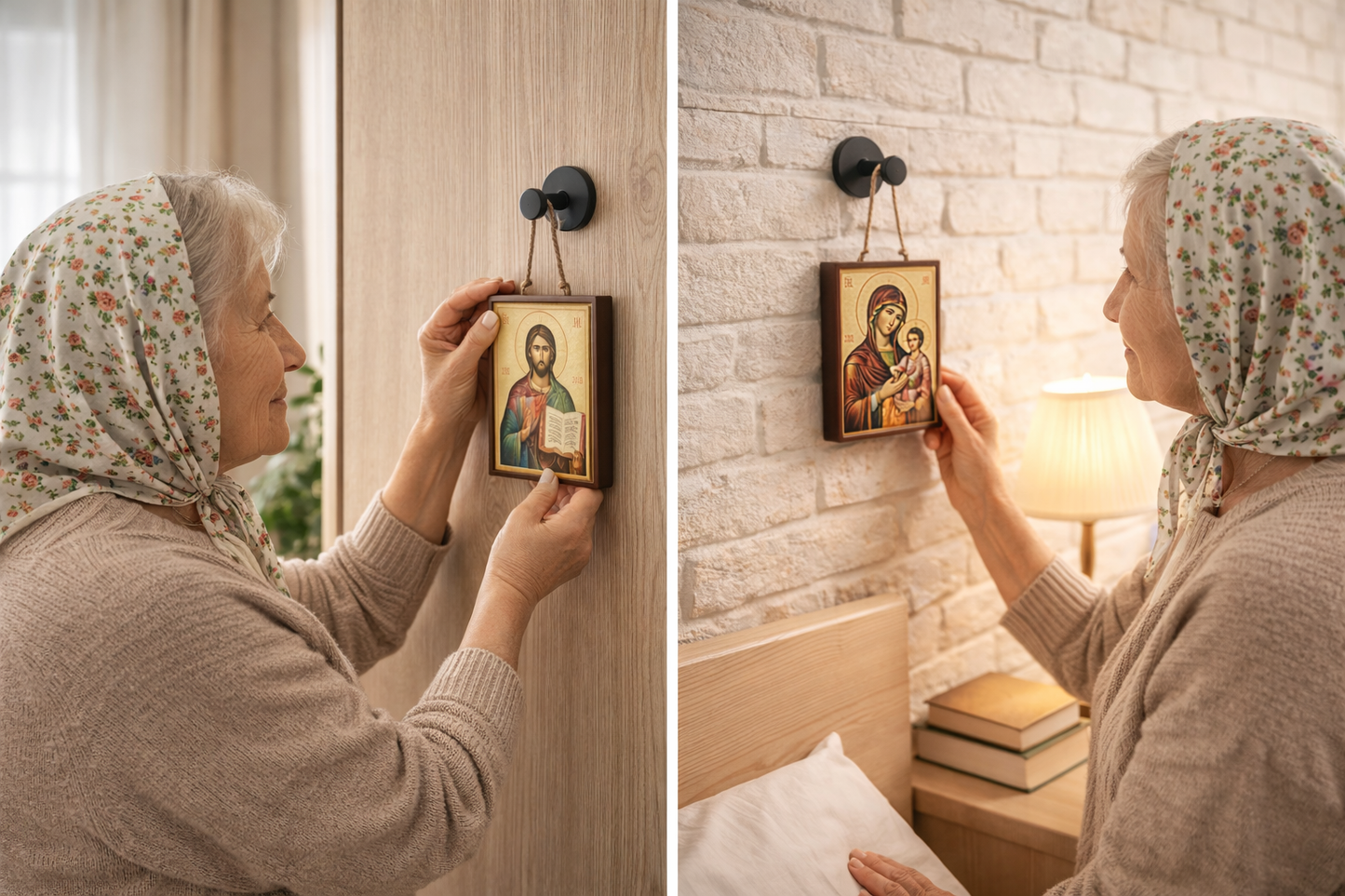 1+1 GRATUIT – Cârlig cu ventuză puternică pentru icoane și cruci – fără găuri în perete