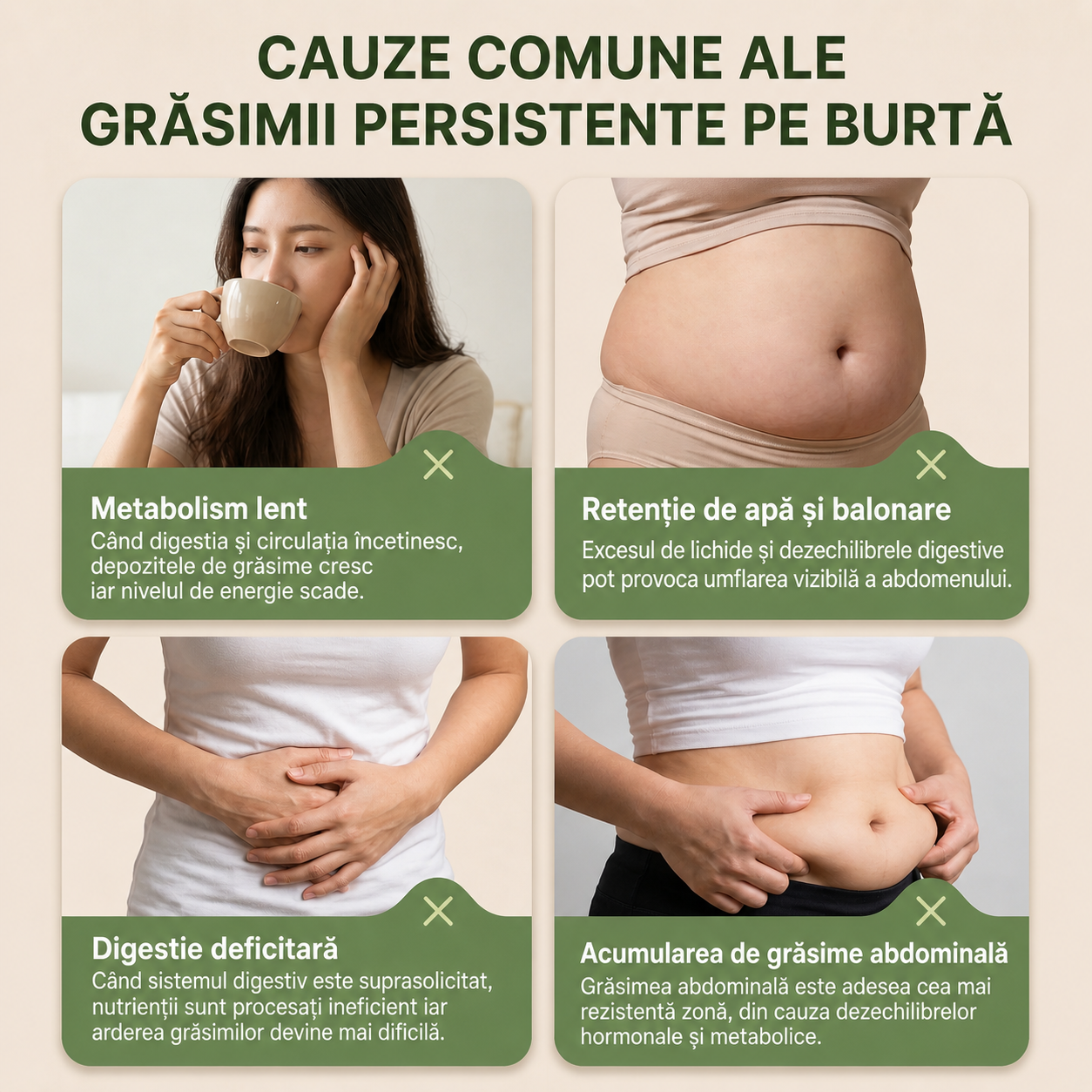 Plasturi Herbal Vital Pentru Balonare și Grăsime