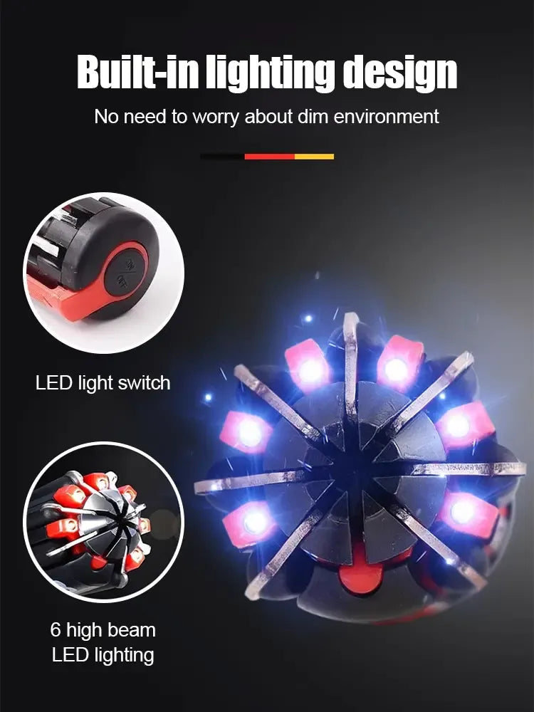 Șurubelniță Philips 8 în 1 cu lumină led