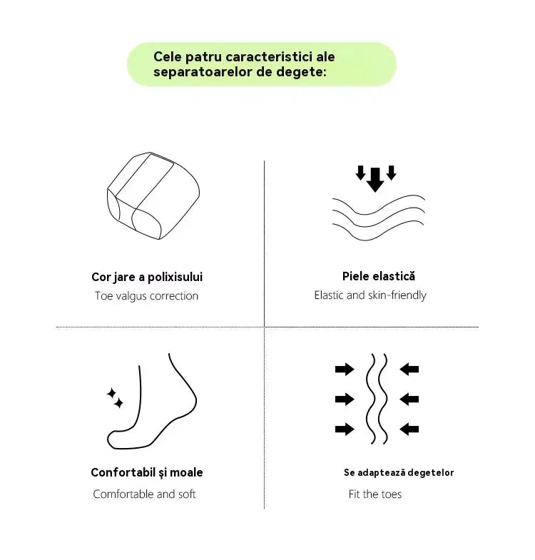 Corector Hallux Valgus(Monturi) cu separator degete