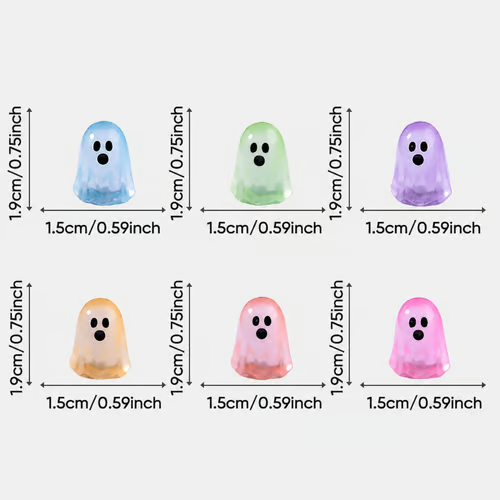 👻 Mini-Fantome Fosforescente – Set Decorativ Halloween ✨