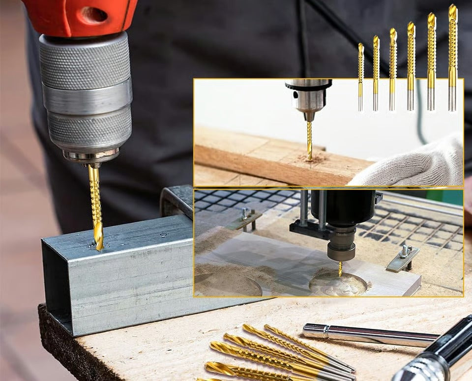 DrillCut™ – Burghiul Multifuncțional 6 în 1