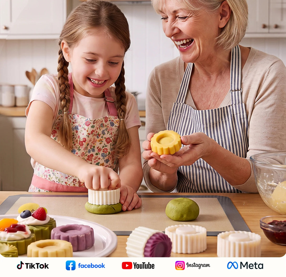 🧁✨Formă creativă de prăjituri cu două capete