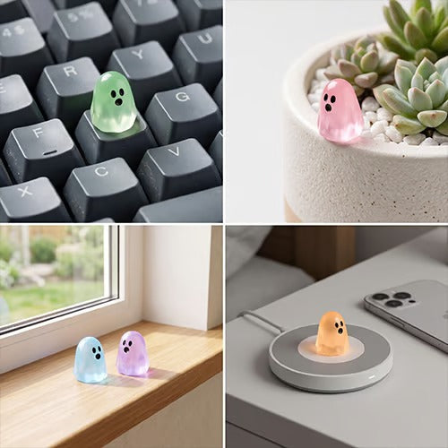 👻 Mini-Fantome Fosforescente – Set Decorativ Halloween ✨